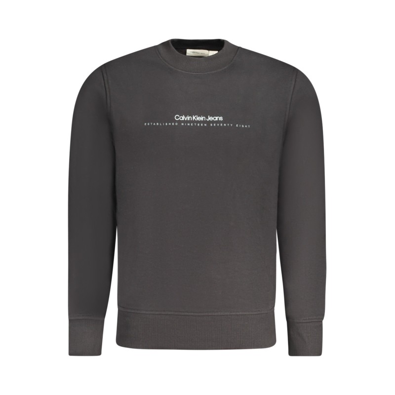 CALVIN KLEIN FELPA SENZA ZIP UOMO NERO
