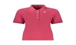 K-WAY POLO MANICHE CORTE DONNA ROSA