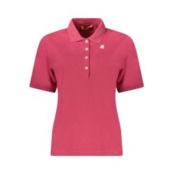 K-WAY POLO MANICHE CORTE DONNA ROSA