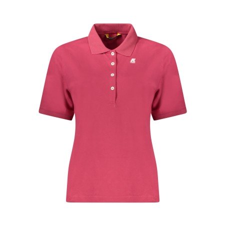 K-WAY POLO MANICHE CORTE DONNA ROSA