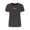 CALVIN KLEIN T-SHIRT MANICHE CORTE DONNA NERO