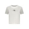 CALVIN KLEIN T-SHIRT MANICHE CORTE DONNA BIANCO