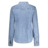 GUESS JEANS CAMICIA MANICHE LUNGHE DONNA BLU