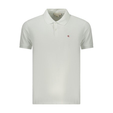 CALVIN KLEIN POLO MANICHE CORTE UOMO BIANCO