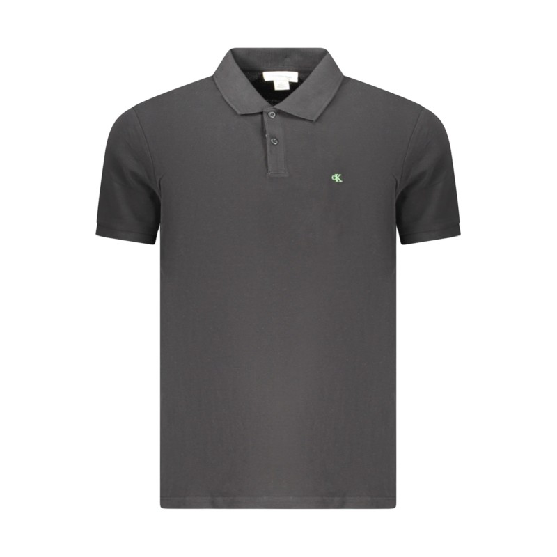 CALVIN KLEIN POLO MANICHE CORTE UOMO NERO