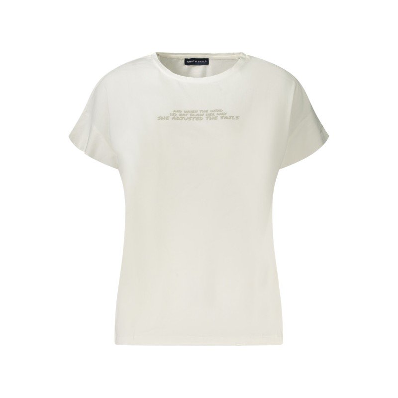 NORTH SAILS T-SHIRT MANICHE CORTE DONNA BIANCO