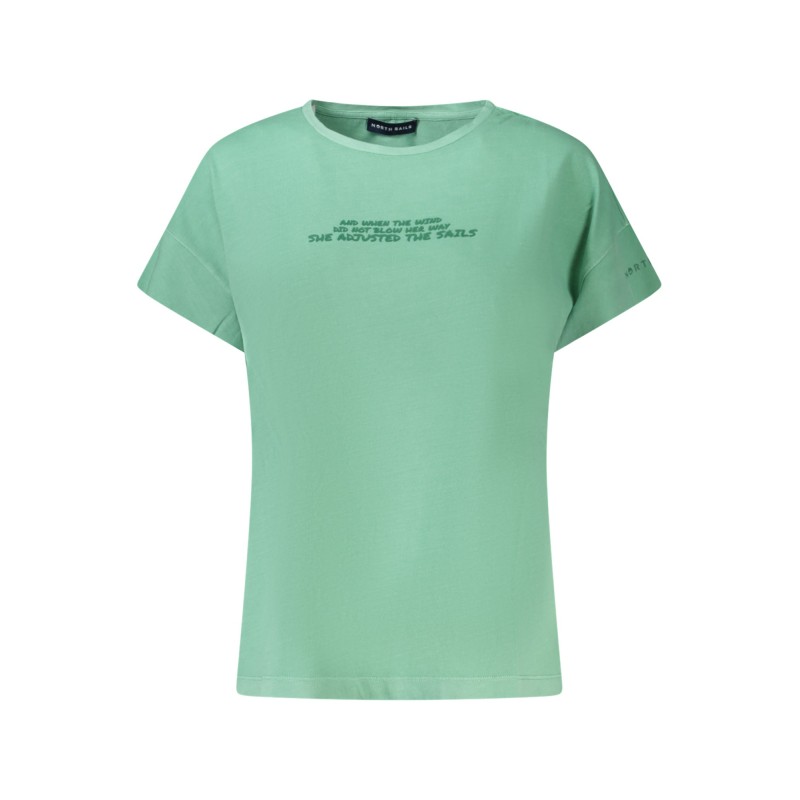 NORTH SAILS T-SHIRT MANICHE CORTE DONNA VERDE NORTH SAILS T-SHIRT MANICHE CORTE DONNA VERDE