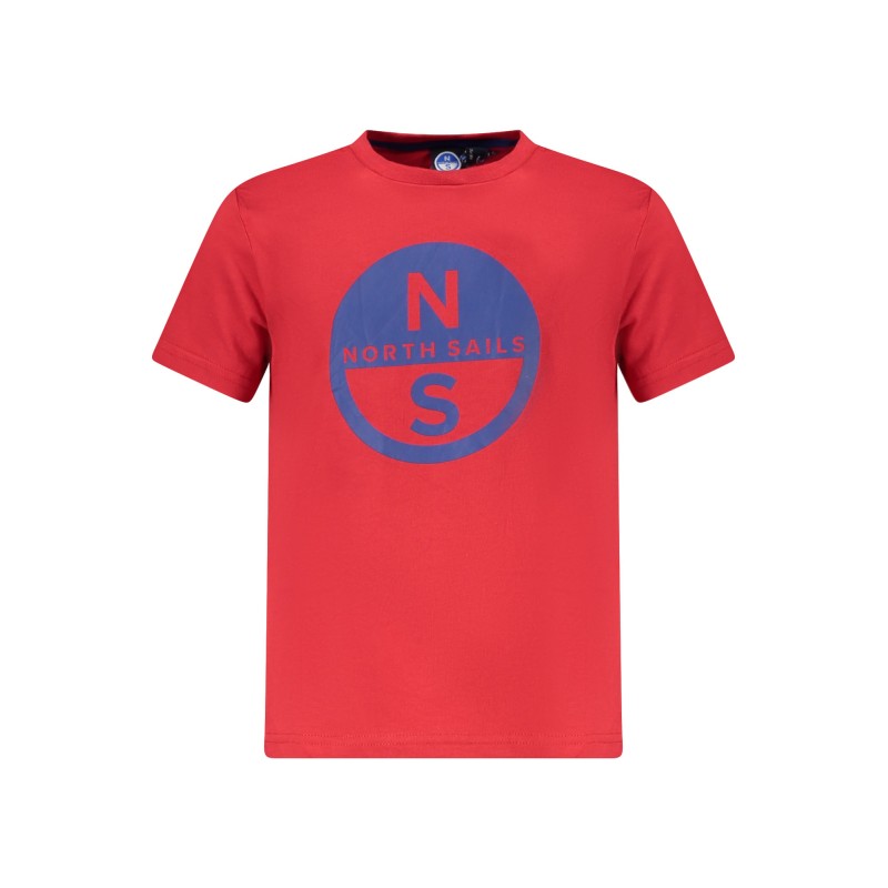 NORTH SAILS T-SHIRT MANICHE CORTE BAMBINO ROSSO NORTH SAILS T-SHIRT MANICHE CORTE BAMBINO ROSSO