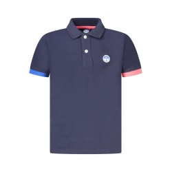NORTH SAILS POLO MANICHE CORTE BAMBINO BLU