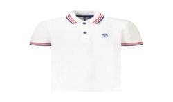 NORTH SAILS POLO MANICHE CORTE BAMBINO BIANCO