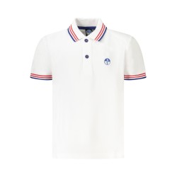 NORTH SAILS POLO MANICHE CORTE BAMBINO BIANCO