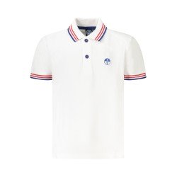 NORTH SAILS POLO MANICHE CORTE BAMBINO BIANCO