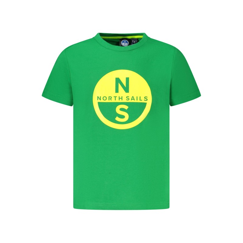 NORTH SAILS T-SHIRT MANICHE CORTE BAMBINO VERDE NORTH SAILS T-SHIRT MANICHE CORTE BAMBINO VERDE