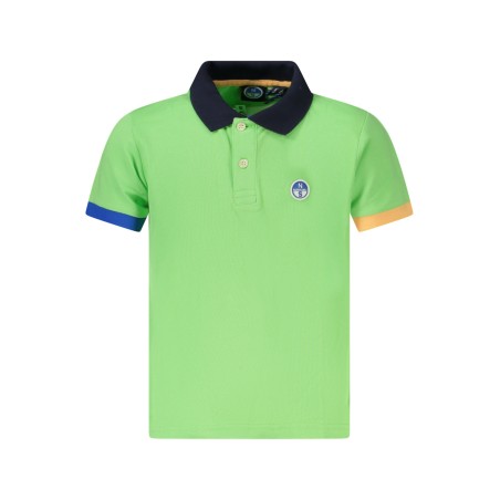 NORTH SAILS POLO MANICHE CORTE BAMBINO VERDE