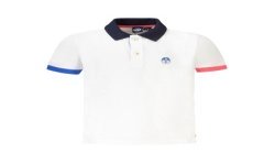 NORTH SAILS POLO MANICHE CORTE BAMBINO BIANCO