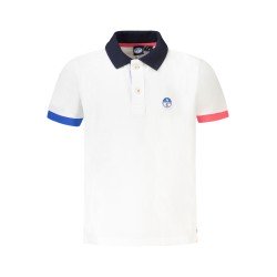 NORTH SAILS POLO MANICHE CORTE BAMBINO BIANCO