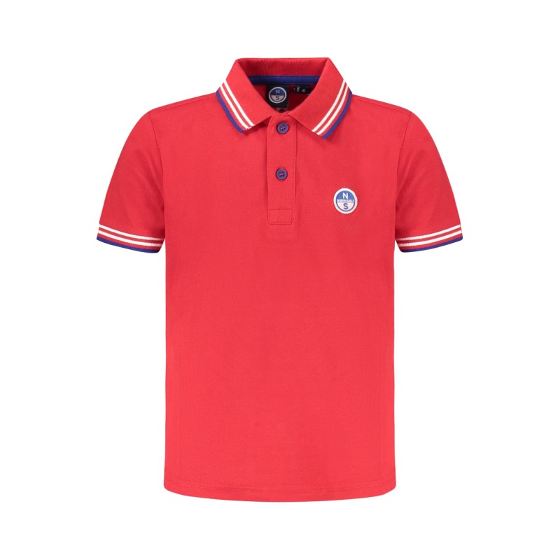 NORTH SAILS POLO MANICHE CORTE BAMBINO ROSSO NORTH SAILS POLO MANICHE CORTE BAMBINO ROSSO