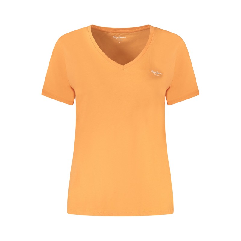 PEPE JEANS T-SHIRT MANICHE CORTE DONNA ARANCIO PEPE JEANS T-SHIRT MANICHE CORTE DONNA ARANCIO