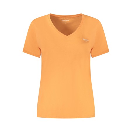 PEPE JEANS T-SHIRT MANICHE CORTE DONNA ARANCIO