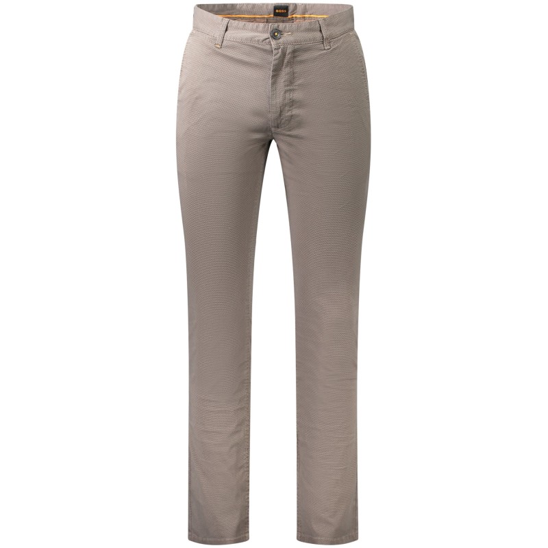 BOSS PANTALONE UOMO MARRONE