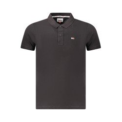 TOMMY HILFIGER POLO MANICHE CORTE UOMO NERO