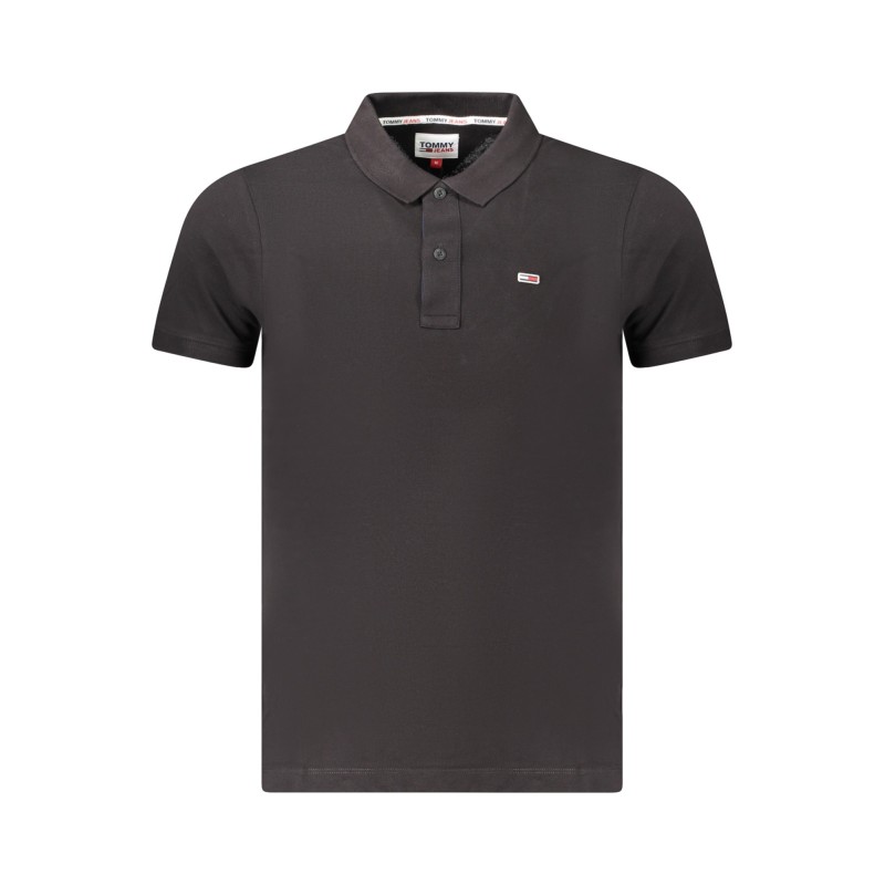 TOMMY HILFIGER POLO MANICHE CORTE UOMO NERO TOMMY HILFIGER POLO MANICHE CORTE UOMO NERO