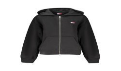 TOMMY HILFIGER FELPA CON ZIP DONNA NERO
