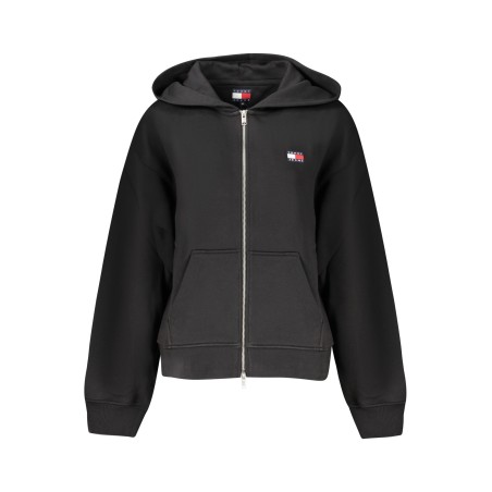 TOMMY HILFIGER FELPA CON ZIP DONNA NERO