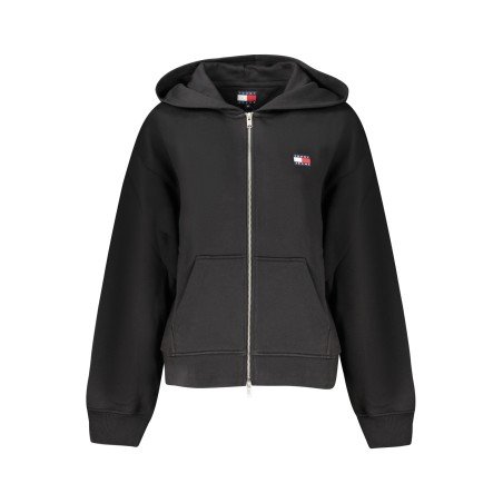 TOMMY HILFIGER FELPA CON ZIP DONNA NERO