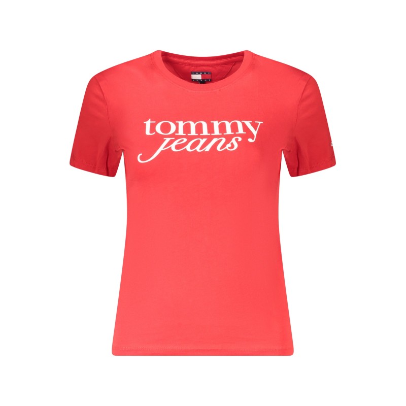 TOMMY HILFIGER T-SHIRT MANICHE CORTE DONNA ROSSO TOMMY HILFIGER T-SHIRT MANICHE CORTE DONNA ROSSO