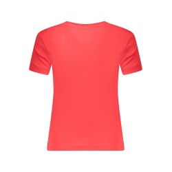 TOMMY HILFIGER T-SHIRT MANICHE CORTE DONNA ROSSO