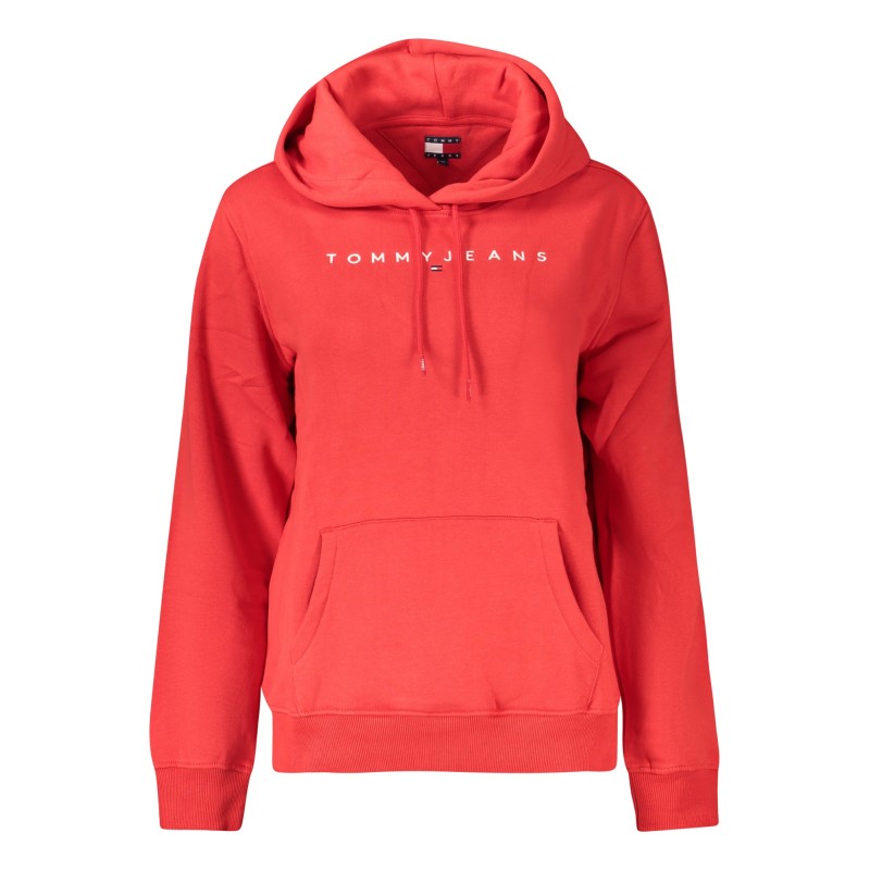 TOMMY HILFIGER FELPA SENZA ZIP DONNA ROSSO