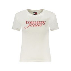 TOMMY HILFIGER T-SHIRT MANICHE CORTE DONNA BIANCO