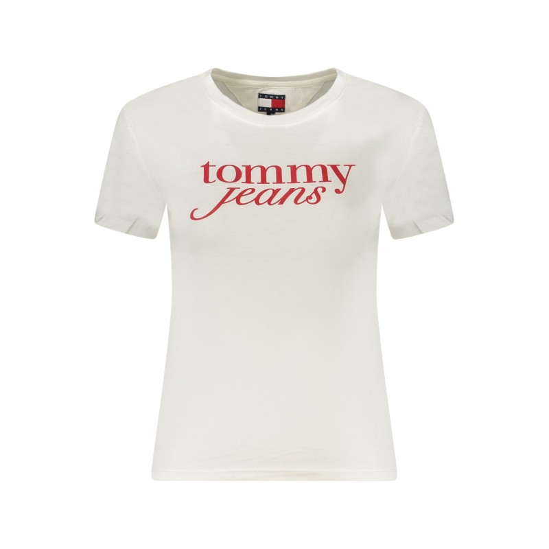TOMMY HILFIGER T-SHIRT MANICHE CORTE DONNA BIANCO TOMMY HILFIGER T-SHIRT MANICHE CORTE DONNA BIANCO