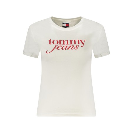 TOMMY HILFIGER T-SHIRT MANICHE CORTE DONNA BIANCO