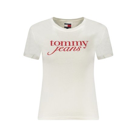TOMMY HILFIGER T-SHIRT MANICHE CORTE DONNA BIANCO