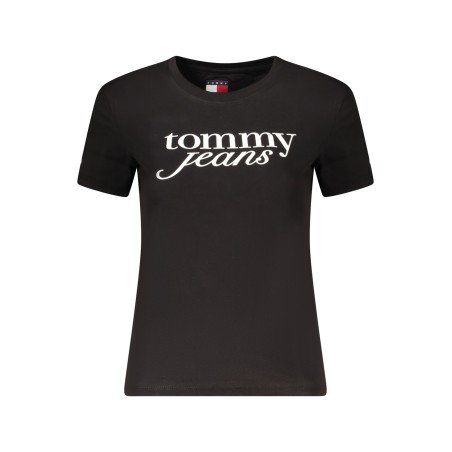 TOMMY HILFIGER T-SHIRT MANICHE CORTE DONNA NERO