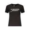 TOMMY HILFIGER T-SHIRT MANICHE CORTE DONNA NERO