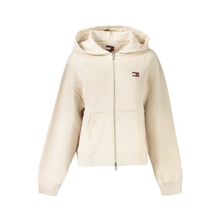 TOMMY HILFIGER FELPA CON ZIP DONNA BEIGE