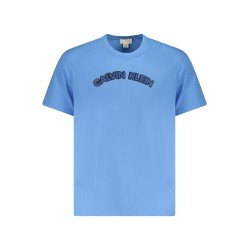 CALVIN KLEIN T-SHIRT MANICHE CORTE UOMO AZZURRO