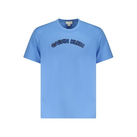CALVIN KLEIN T-SHIRT MANICHE CORTE UOMO AZZURRO