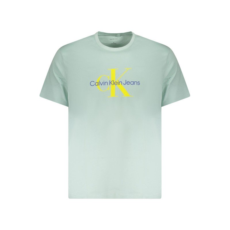 CALVIN KLEIN T-SHIRT MANICHE CORTE UOMO VERDE
