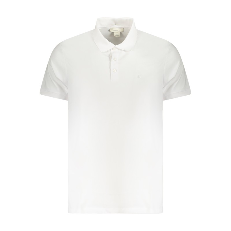 CALVIN KLEIN POLO MANICHE CORTE UOMO BIANCO CALVIN KLEIN POLO MANICHE CORTE UOMO BIANCO