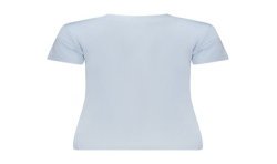 CALVIN KLEIN T-SHIRT MANICHE CORTE DONNA AZZURRO