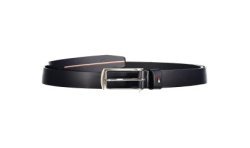 TOMMY HILFIGER CINTURA IN PELLE UOMO BLU