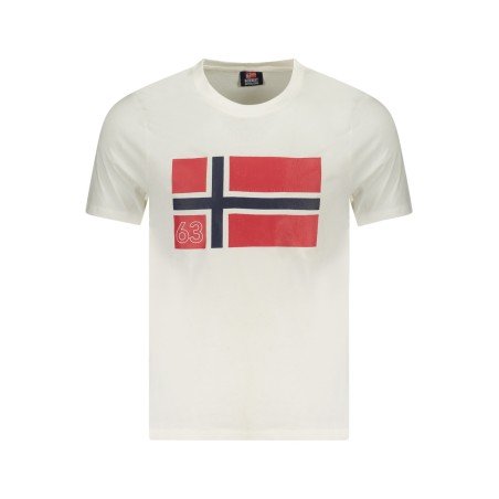 NORWAY 1963 T-SHIRT MANICHE CORTE UOMO BIANCO