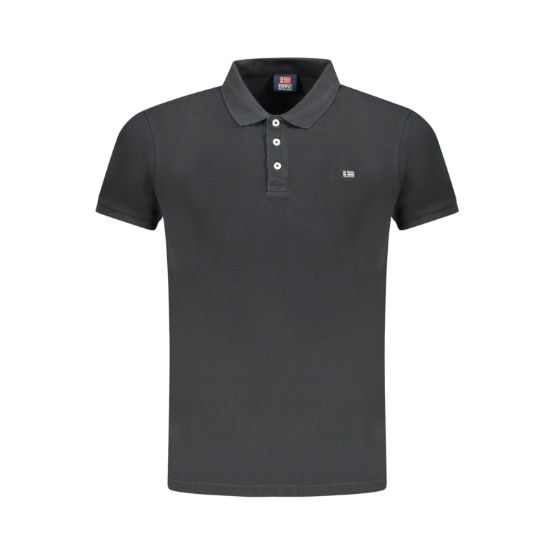 NORWAY 1963 POLO MANICHE CORTE UOMO NERO NORWAY 1963 POLO MANICHE CORTE UOMO NERO