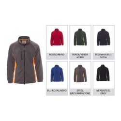 Micropile ASPEN PLUS bicolore uomo, zip intera 8mm in plastica nera