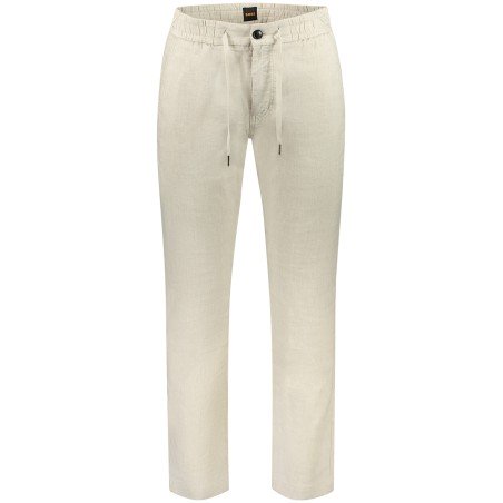 BOSS PANTALONE UOMO BEIGE