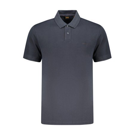 BOSS POLO MANICHE CORTE UOMO BLU
